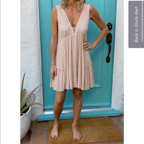 Mahina Blue and White Striped Midi Dress - Picture 3 of 3